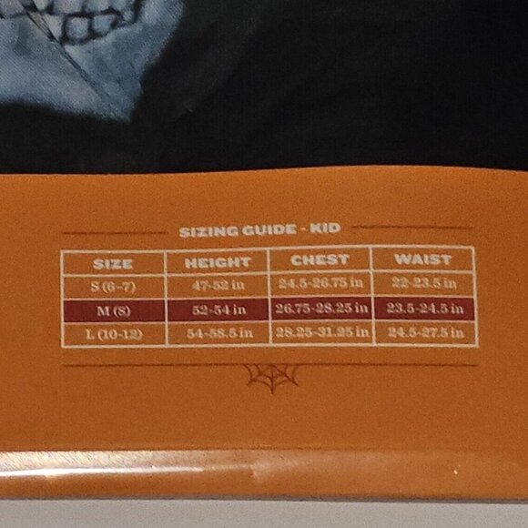 NEW X-Ray Skeleton Halloween Costume Kids Boy Girl Medium Jumpsuit Mask Gloves - Picture 5 of 5